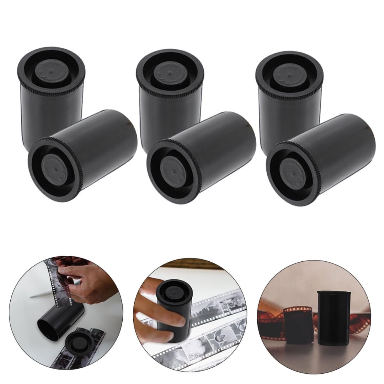 DOITOOL 50pièces Étuis De Rangement pour Pellicules Photographiques Boîtes De Rangement pour Pellicules pour Appareil Photo