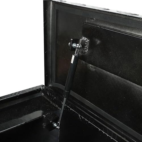 Smileracing DG55409Z 60 Inchx12 Inchx14 Inch Black Heavy Duty Aluminum Pickup Truck Bed 5 Bar Tread Pattern Truck Tool Box thumb #8