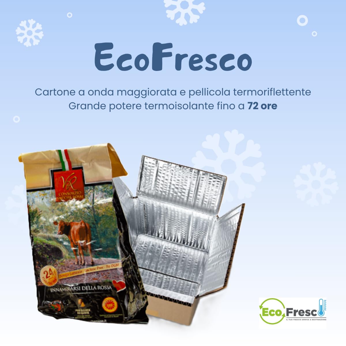 Parmigiano Reggiano DOP Vacche Rosse 24 Mesi 1 kg EcoFresco