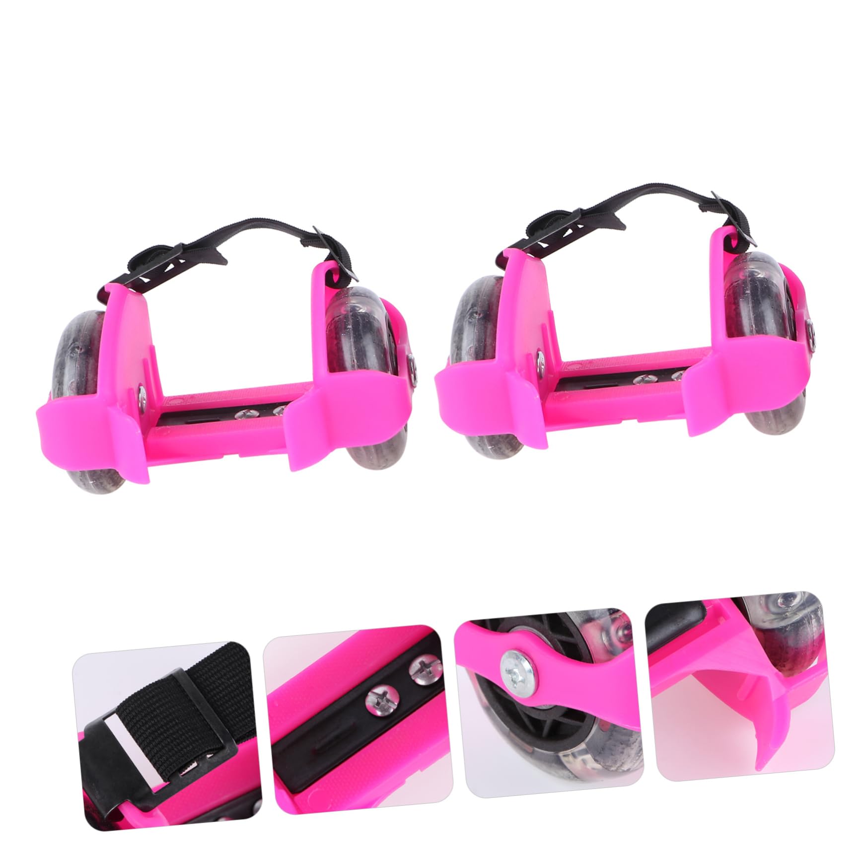 Gogogmee Shoes Girls Roller Shoes Glittery for Boys and Girls Adjustable Boys Skate Roller Safe Fun Outdoor Toy