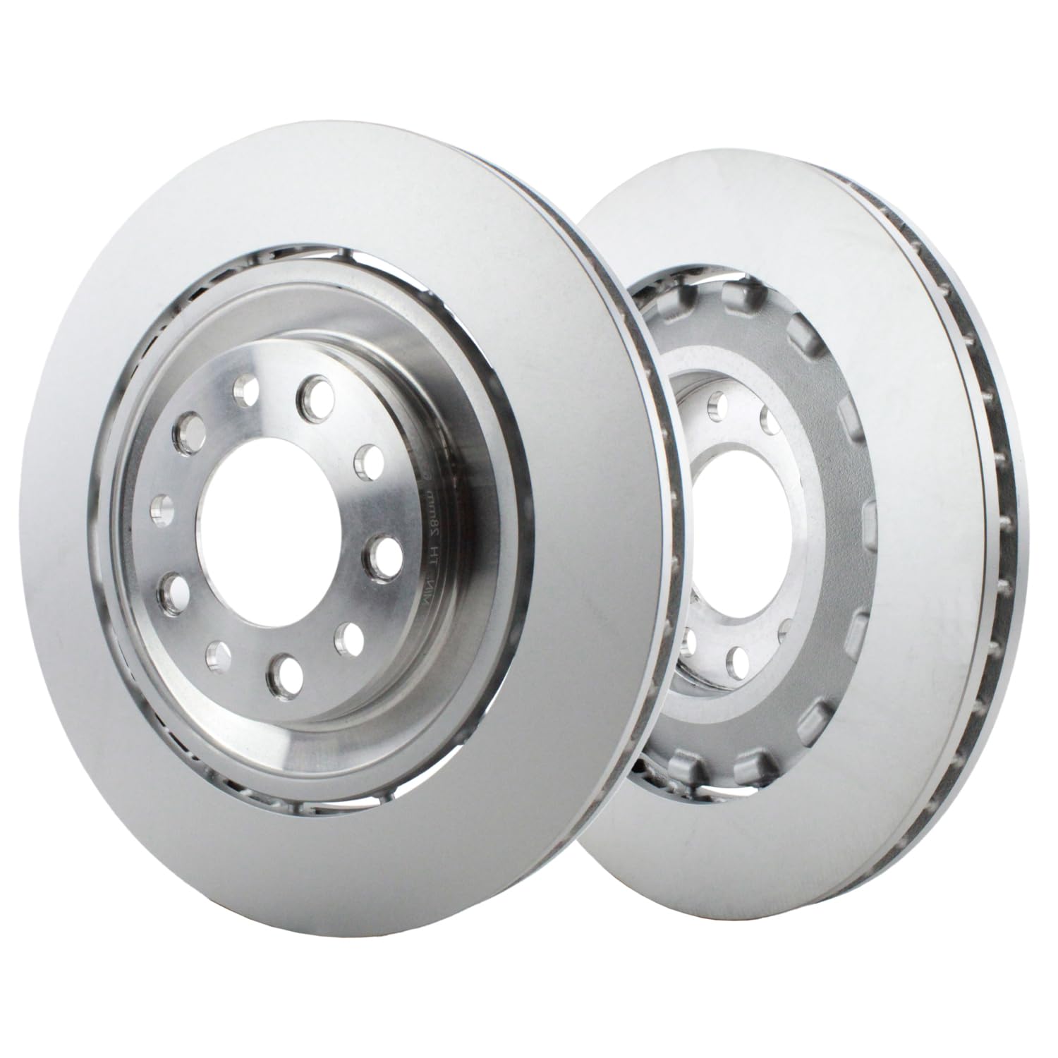 SHW Performance Pair Set 2 Rear 370mm Disc Brake Rotors for Mulsanne V8