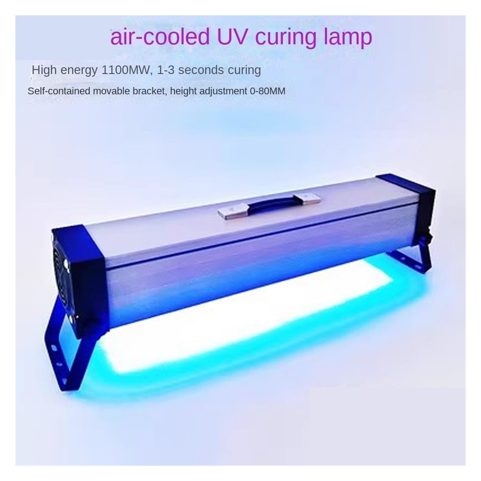 1000W 500W UV-Härtungslampe 365nm 395nm 405nm Kleber Harz Grün Öl Löten Leiterplattenbeschichtung LCD-Bildschirm Farbe Lack Schnelle Härtung(700W,395nm)