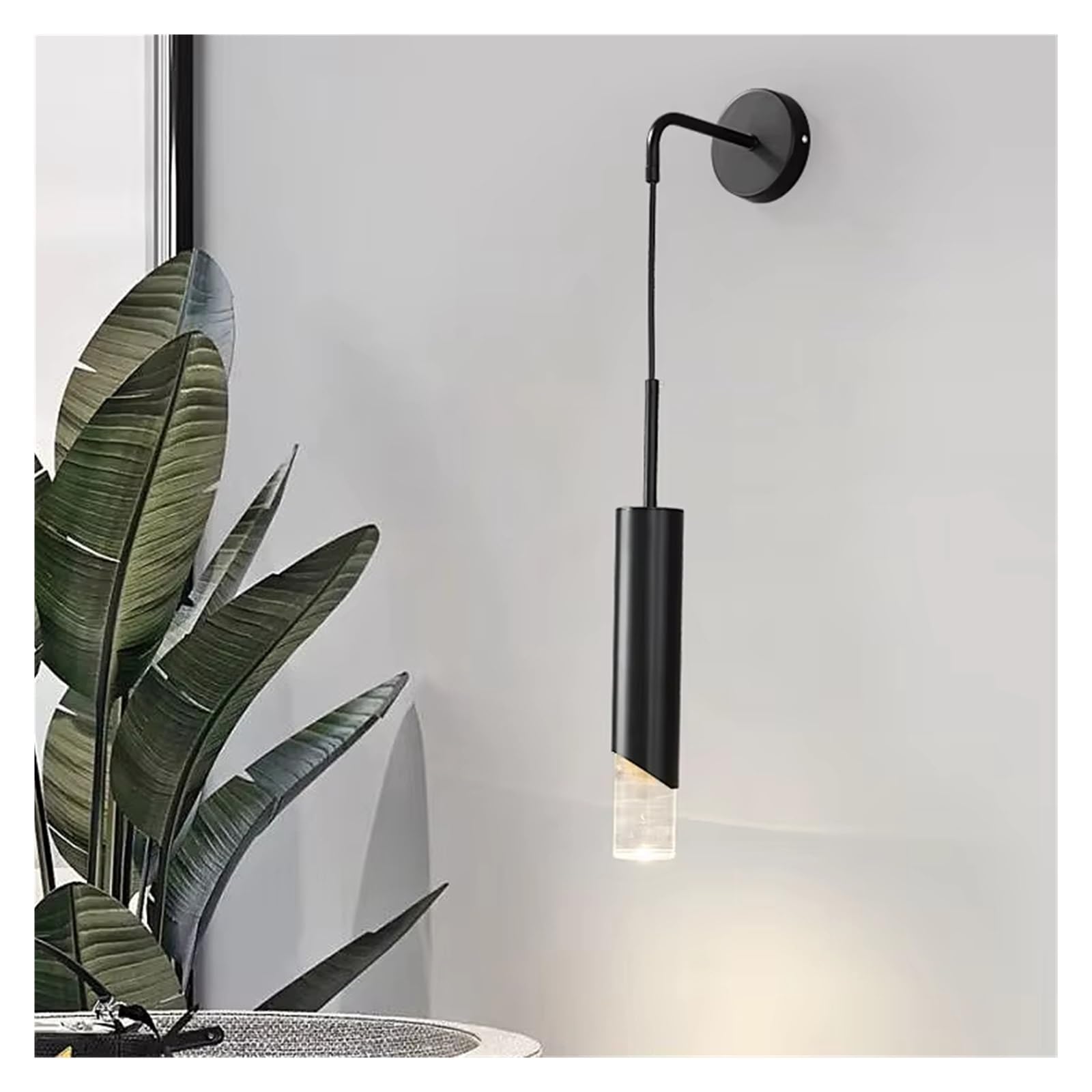 Applique da Parete in Oro, Comodino, Corridoio, Scala, Illuminazione, Arredamento per Interni, Moderno, Lampada da Cucina, Angolo, Soggiorno, Specchio, Lampada,Black