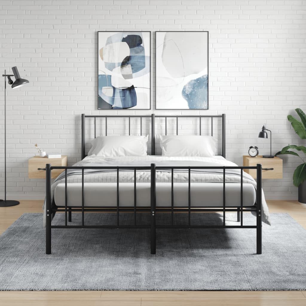 Étagère flottante chêne Sonoma : lot de 2 tables de nuit murales idéales pour chambre et salon