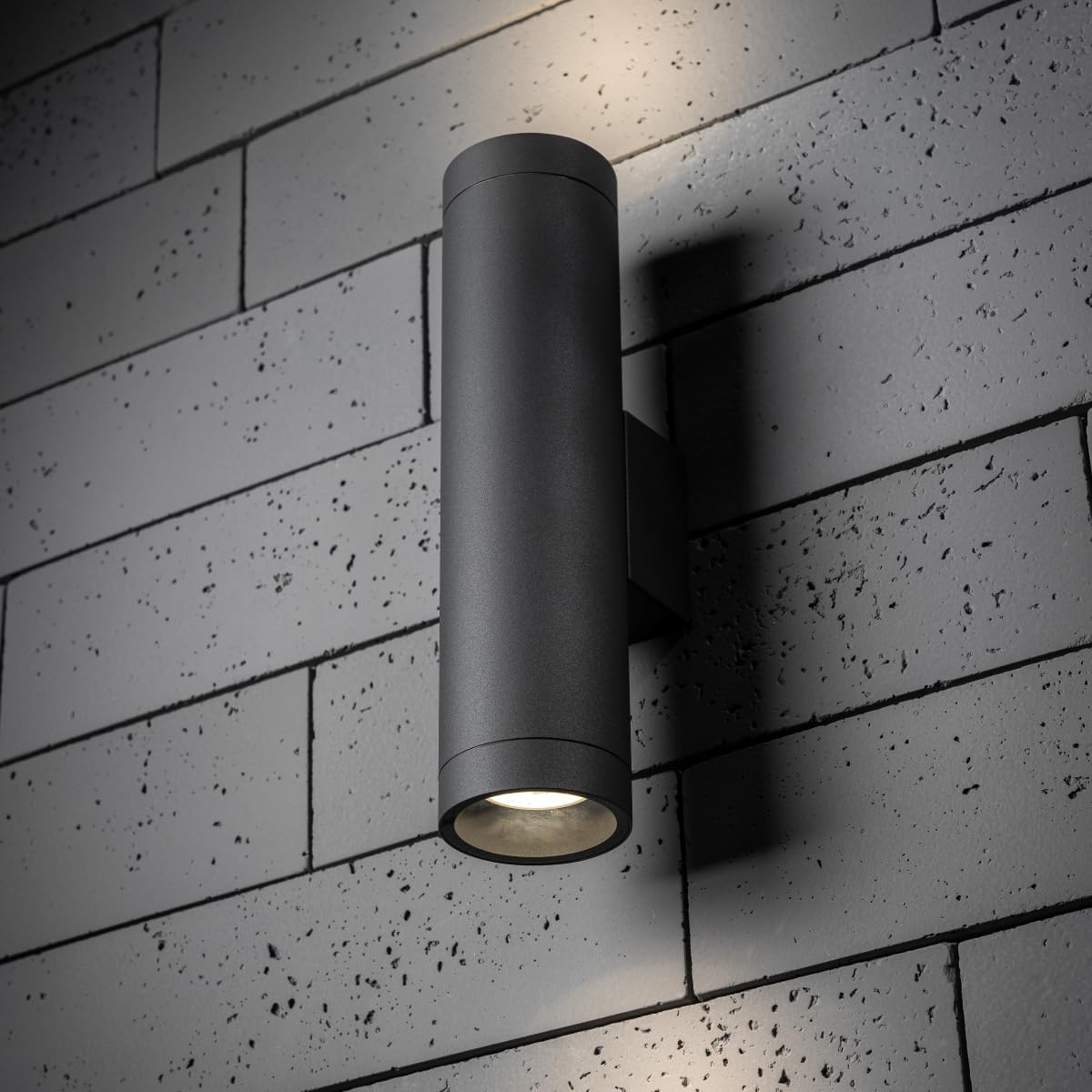 CGC Lighting Outside Outdoor Wall Light Extra Long Large GU10 Double Up and Down Spotlight IP44 Aluminium (Grey) - Image 3
