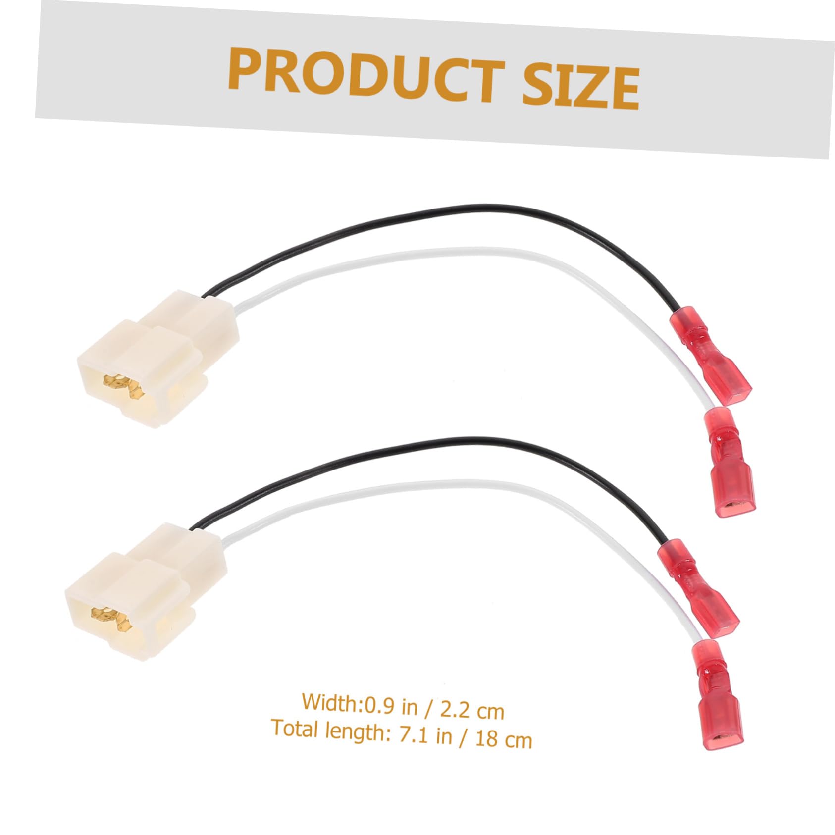 STOBAZA 1Pair Car Door Speaker Wire Harness Adapter Connector for Easy Plug and Play Installation No Needed Car Accessory