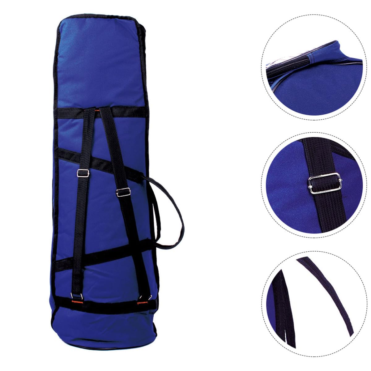 NOLITOY Borsa per Trombone Oxford Spesso Blu, Grande Capacità, Custodia Imbottita per Strumento Musicale