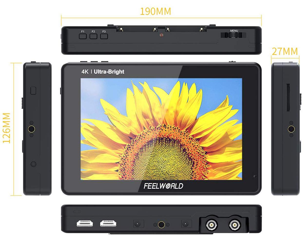 Amazon.co.jp: FEELWORLD LUT7S カメラモニター 7インチ 2200nit 超高 