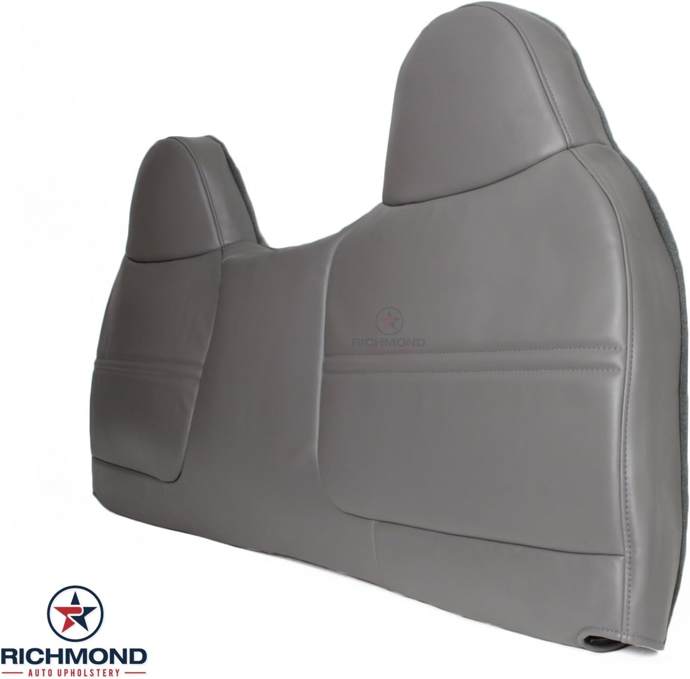 Richmond Auto Upholstery - Replacement Top & Bottom Bench Seat Vinyl Cover, Gray Compatible with 1999-2001 Ford F250 XL Work Truck