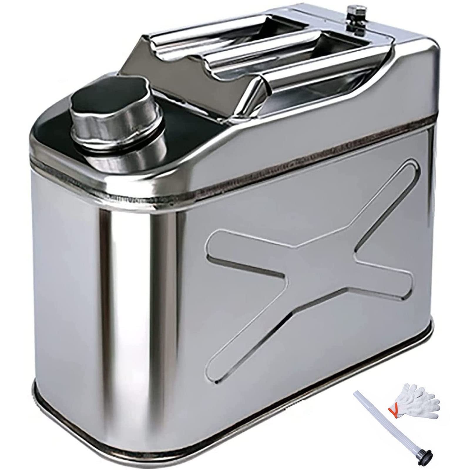 304ステンレス鋼 大容量 60L ガソリン携行缶 ガソリン携行タンク 縦型