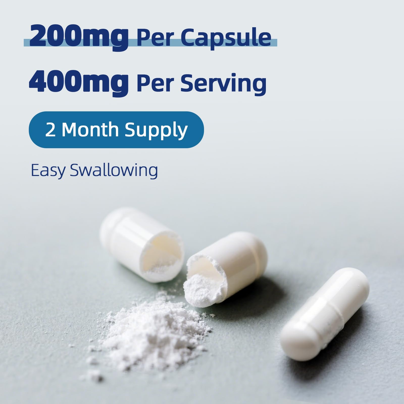 DRFOSTER Magnesium Citrate Capsules - High Absorption Pure Magnesium Supplement 400 mg for Constipation, Sleep, Muscle & Heart Support - Non-GMO 120 Vegan Capsules, 2 Month Supply