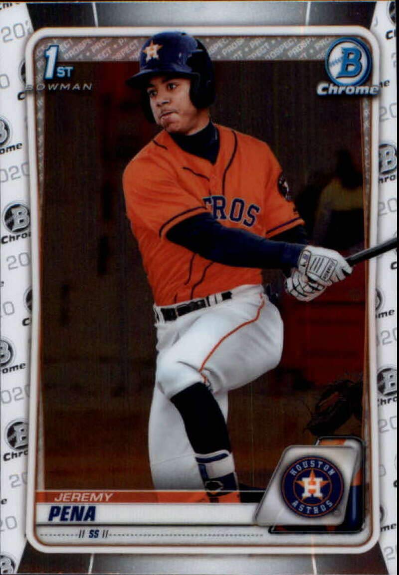 2020 Bowman Chrome Prospects #BCP-61 Jeremy Pena RC Rookie Houston Astros MLB Baseball Trading Card