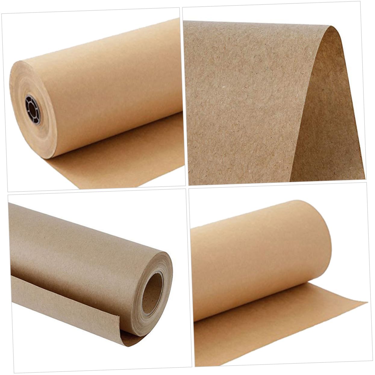 EXCEART 2rouleaux Papier Emballage Cadeau Papier Kraft Pour Anniversaire Décoration Loisirs Créatifs