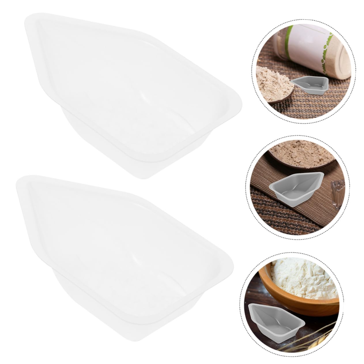 20pcs Weighing Dishes for Accurate Measurements Lightweight Mixing Trays for Solids and Powders Portable Lab Equipment Weigh Boats for Easy Transfer