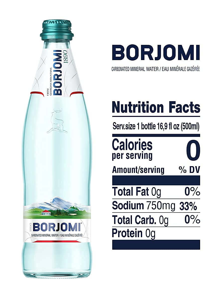 Agua mineral georgiana en vidrio 0,5 l [caja de 12] lL