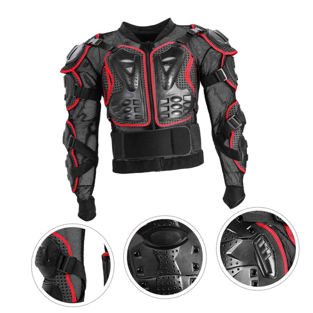 OUNONA Gilet de Protection Moto Antichute Noir, Protection Intégrale