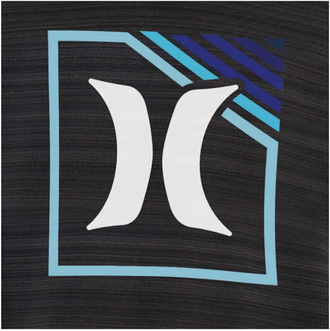 Hurley Boys' Long Sleeve Hooded T-Shirt, Hyper Black, X-Large - Image 3