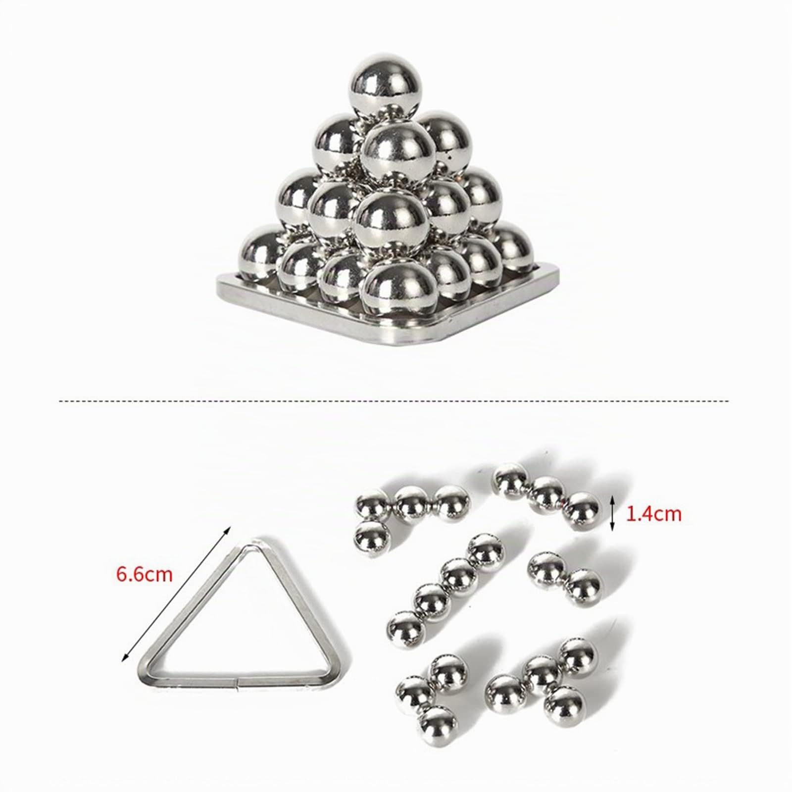 RoseFlower 3D-Knobelspiele, 15-teiliges IQ-Spiele-Puzzle-Set, Brainteaser-Puzzle aus Metall, Metall-Draht-Geduldsspiel für Erwachsene, Studenten und Kinder (Type B)
