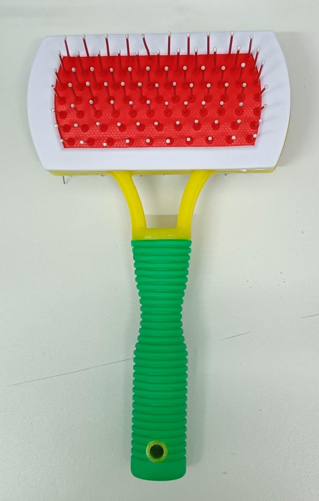 Dog Brush Cat Brush Pet Double Brush Grooming Comb, Pet Cleaning Cat Dog Slicker Pin Brushes with Gel handle - Image 3