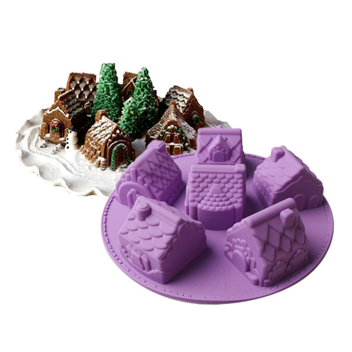 Stampo nel Silicone un 20 Fori Cake T Mini Pizza Modello Round Bread