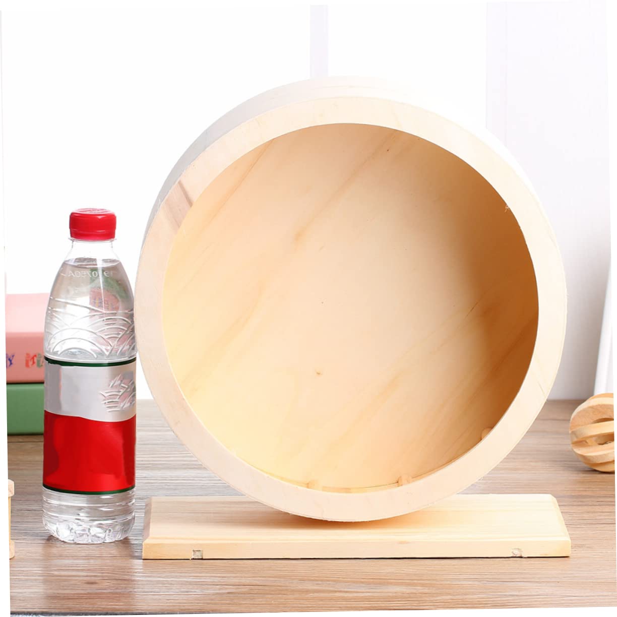 Kisangel Roue de Course Jouets pour Hamsters Jouets pour cochons d'Inde Hamster Silencieux s pour Chinchillas Roue de Jogging pour d'exercice pour en Bois