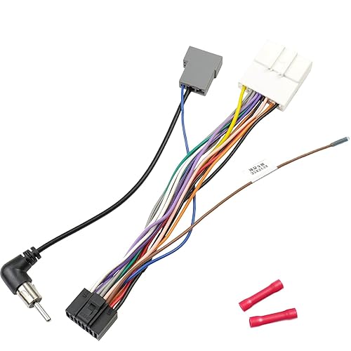 Kit adaptador de arnés de cable de radio de coche de 20 pines con conectores a tope de repuesto para Nissan Altima Frontier Xterra Subaru Forester