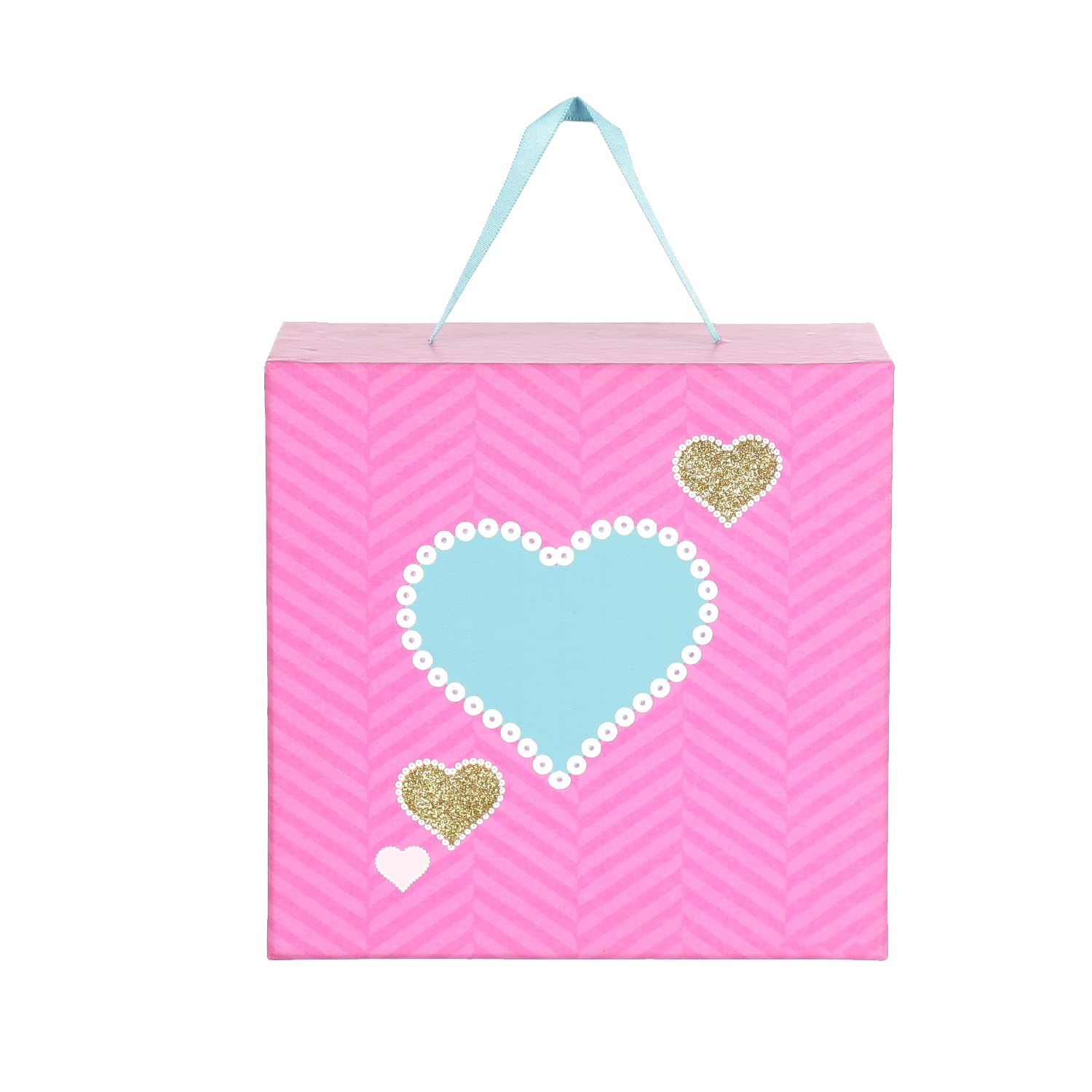 FLY FROG Doll Storage Box for Girls with a Pink Barbie Print | Makeup Organizer | Vanity Case | Toy Gift for Kids | Girls Storage Solution | Carry Case | Accessories Holder | Versatile 3