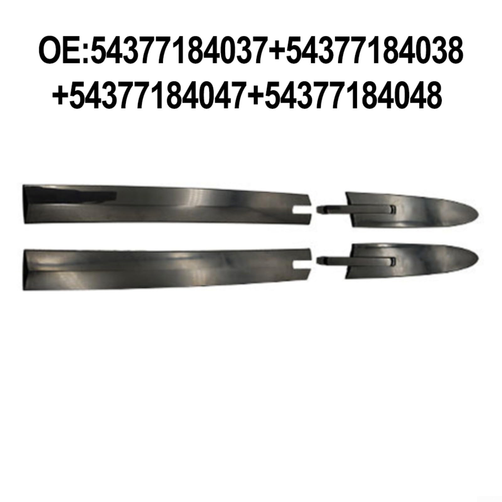 Cabrio Dachscharnierabdeckungs-Set für BMW E93 F33 F83 335I, OEM 54377184037 54377184038 54377184047 54377184048