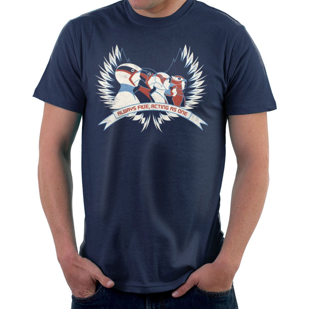Always Five Acting As One Battle Of The Planets Science Ninja Team Gatchaman Men's T-Shirt