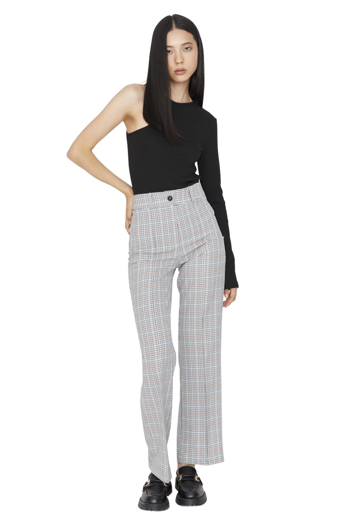 Trendyol Women's Trendyol Woman Wide Leg Pants, Gray, 36 UK