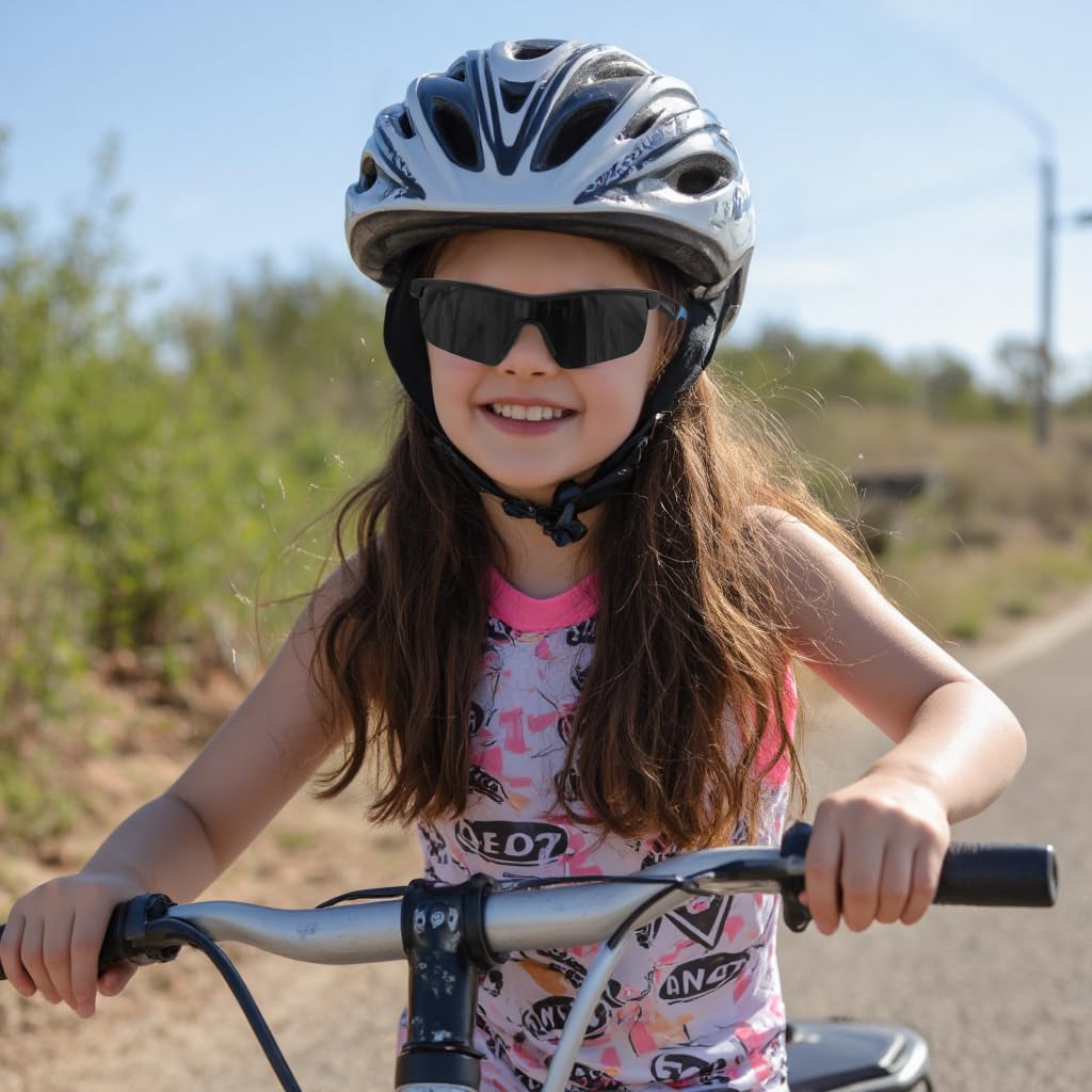 Paquete de 3 lentes de sol para niños, béisbol, sóftbol, ciclismo, protección UV400
