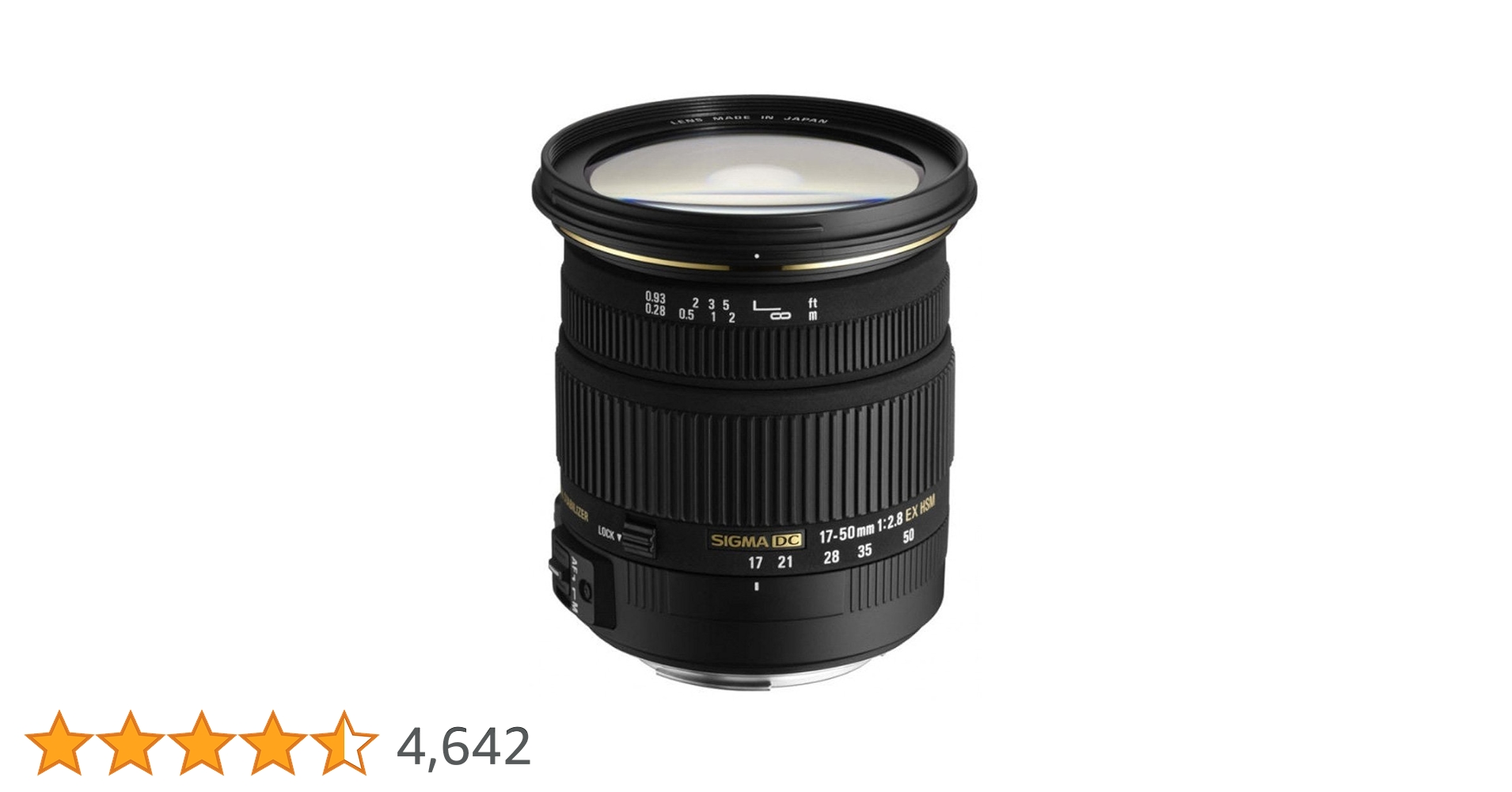 Amazon | SIGMA 標準ズームレンズ 17-50mm F2.8 EX DC HSM