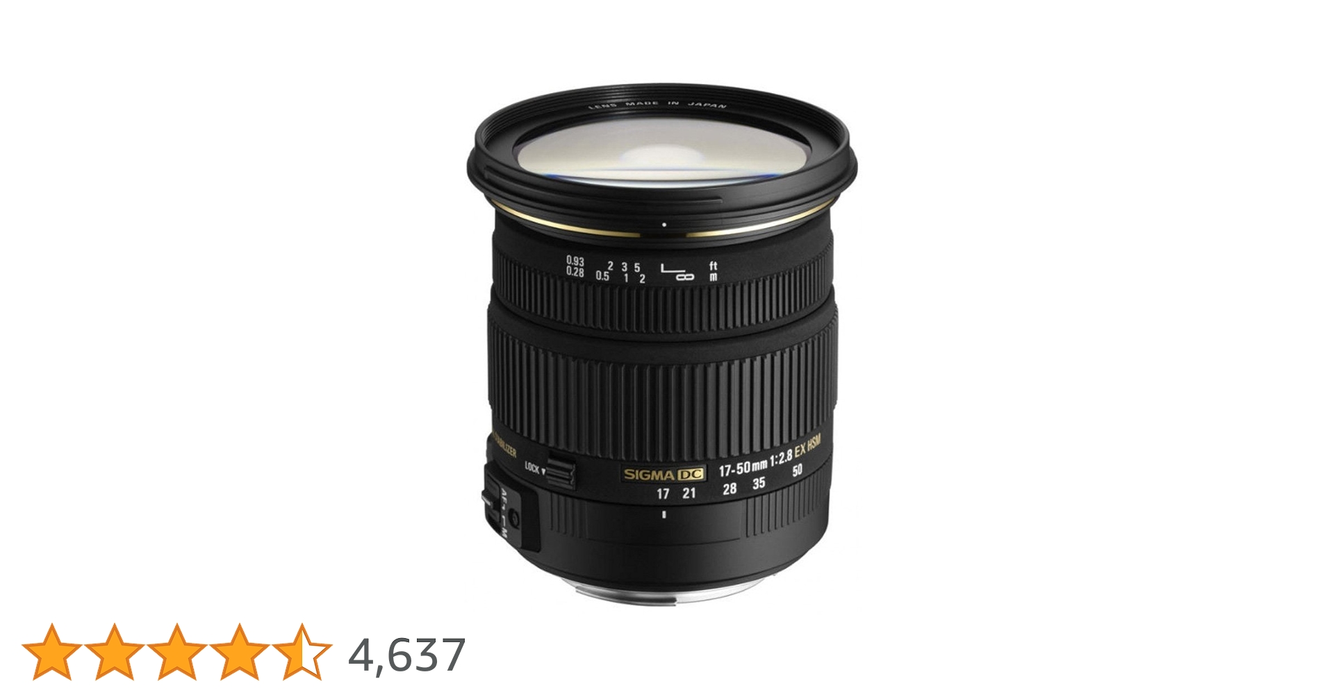 Amazon | SIGMA 標準ズームレンズ 17-50mm F2.8 EX DC HSM