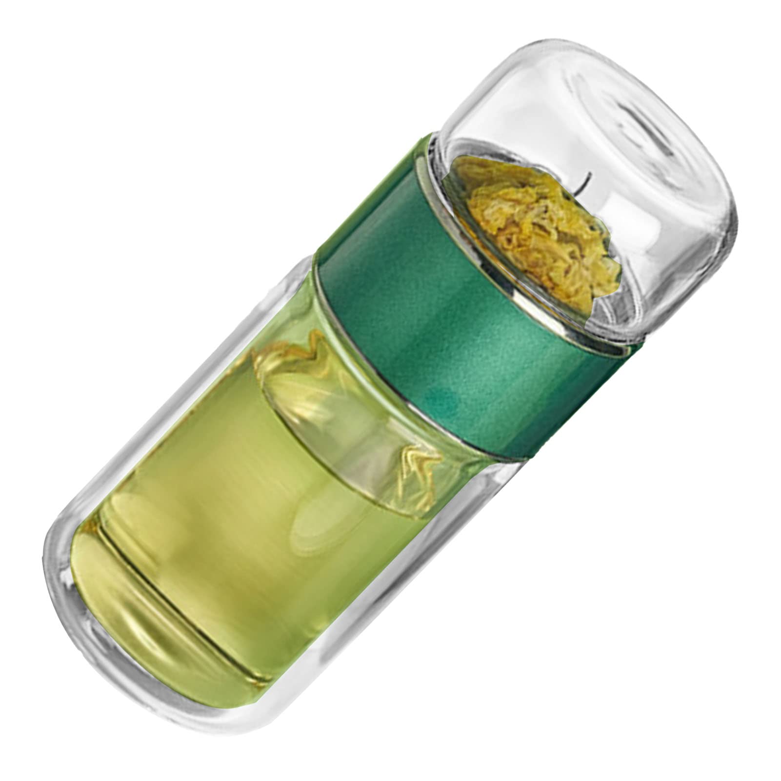 Vidrio de borosilicato de doble capa en taza de separación de agua de té de alta resistencia