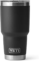 YETI Rambler 30 oz Tumbler with MagSlider Lid - Vacuum Insulated Stainless Steel, Black, Keeps Drinks Cold or Hot