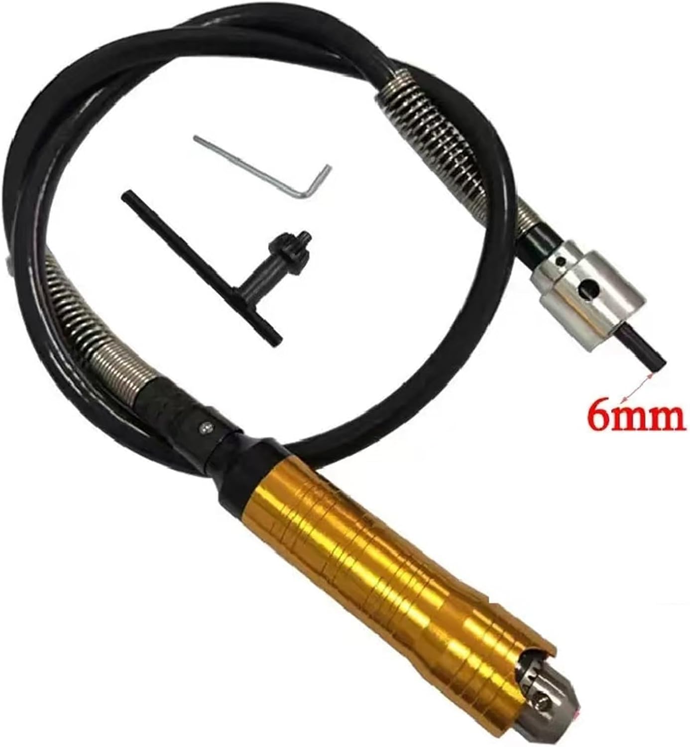 Flexible Shaft Tube Hand Drill Clamping Size 0-6.5mm, Suitable For Extended Shaft Tubes Of Electric Grinding Machine Rotating Tools
