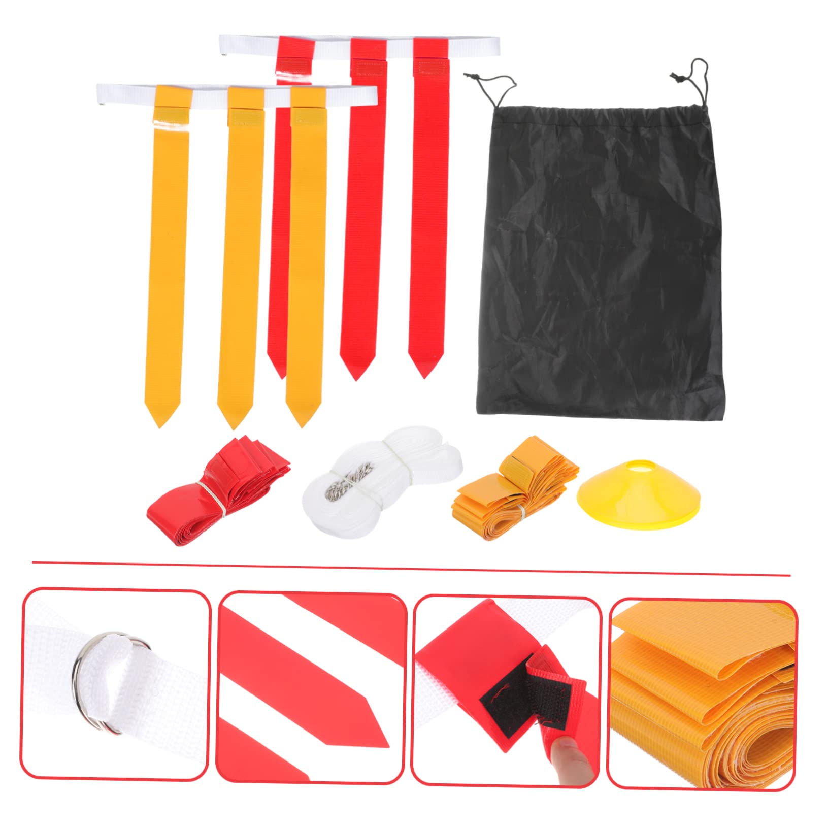 Supvox Fußballgürtel Erobere Die Flagge Flag-football-gürtel Rugby-gürtel Fußball-trainingsgürtel Flag-football-ausrüstung Verstellbare Fußballgurte Flaggen Fahnenmasten Polyester