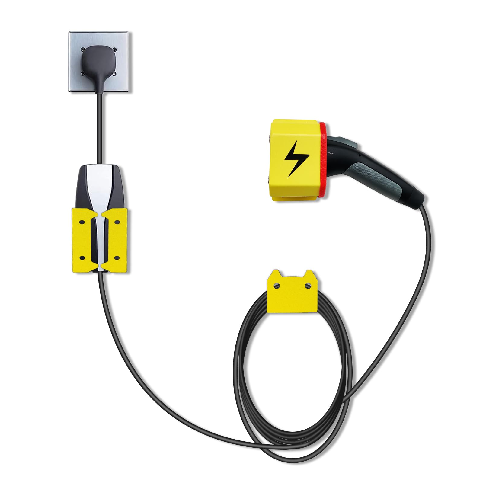 Photo 1 of Su ying EV Charger Holder,with Chassis Bracket Wall Mount Connector Holder and J-Hook Combination, for J1772 Connector