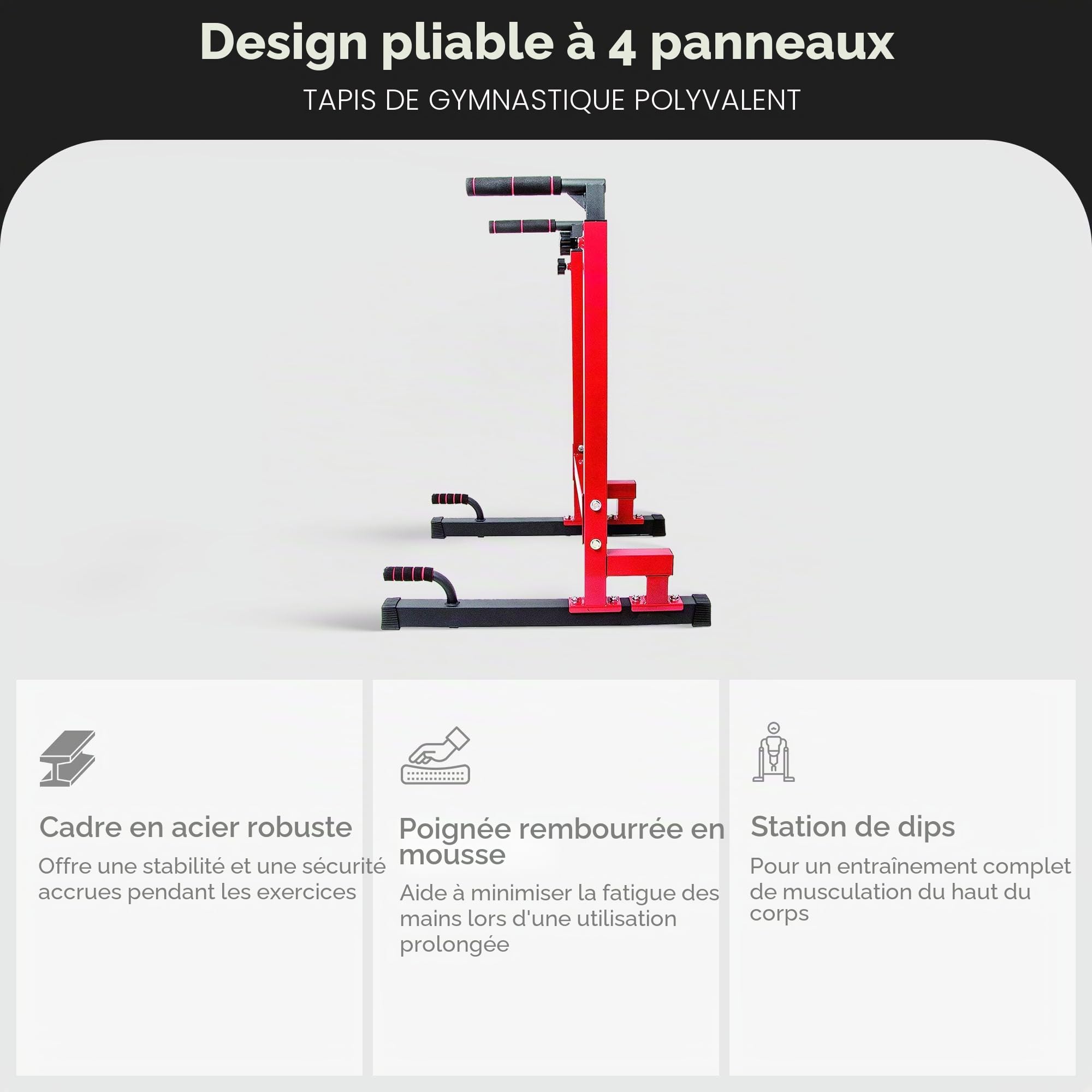 BalanceFrom Barre de trempage pour station de trempage multifonction avec conception structurée améliorée, capacité de 236 kg