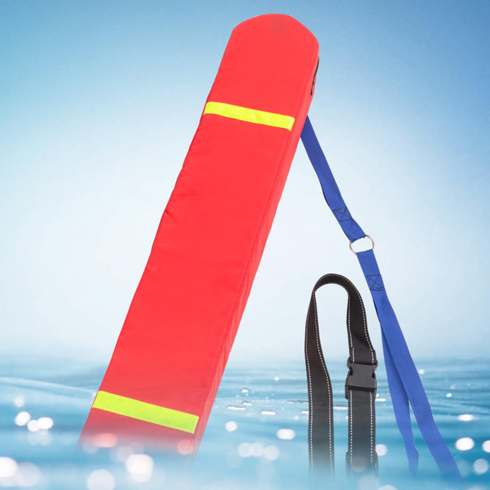Lifeguard Rescue Tube – Bouée de sécurité imperméable très visible pour la natation en eau libre et le sauvetage d'urgence