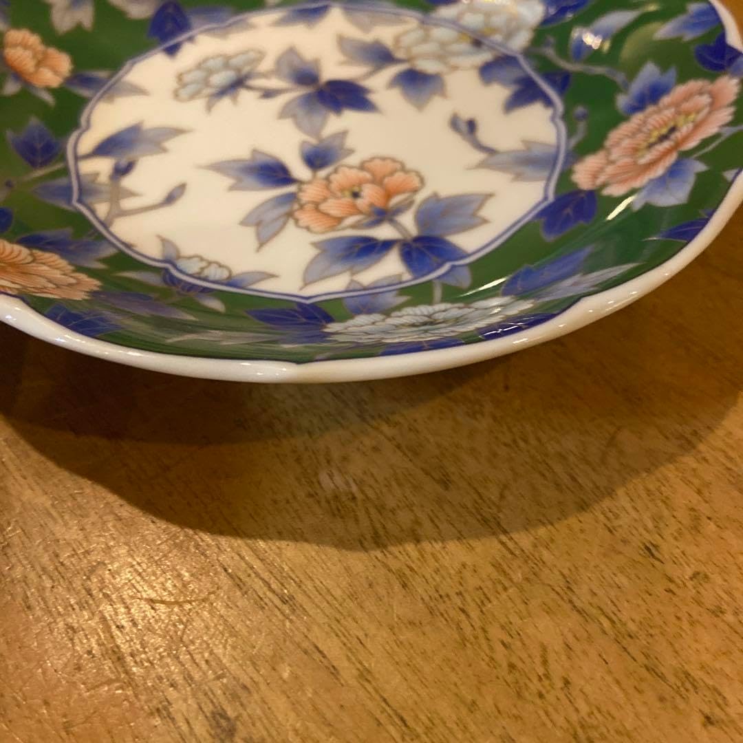 宮内庁御用達 老舗 深川製磁 百年庵 貝デザイン 金彩桜花お皿二枚