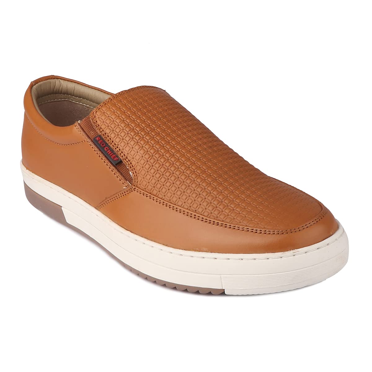 Red Chief Tan Leather Slip on Sneakers for Men (B0BWTR2W7L) Amazon Price History, Amazon Price Tracker