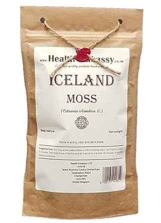 Health Embassy Iceland Moss | Cetraria Islandica L | Herbal Tea 100g