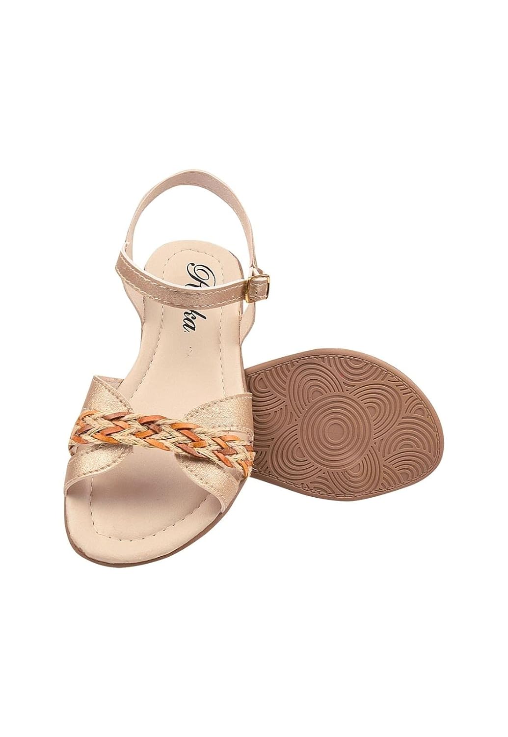 Sandália Rasteira Infantil Menina Tiras Juta Dourado em promoção! Veja a oferta e mais achadinhos de Sandálias & Chinelos Infantis 3 Hoje é o melhor dia para comprar Sandália Rasteira Infantil Menina Tiras Juta Dourado com aquele preço maroto! Promoção! Aproveite a oferta! 3
