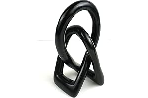 Black Lover's Knot Soapstone Sculpture