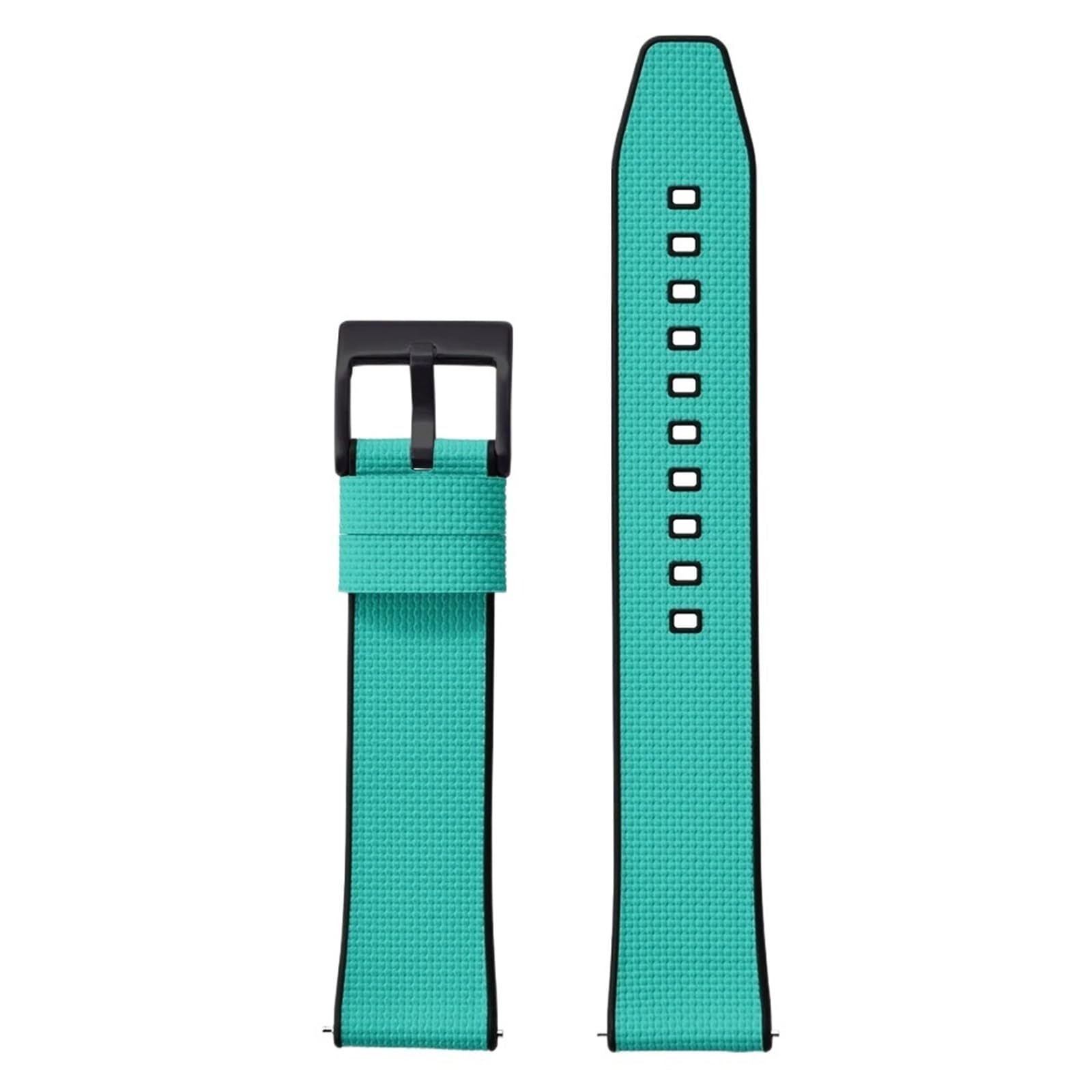 Generico Bracelet universel pour montre à dégagement rapide de 18-24 mm - Bracelet en caoutchouc texturé