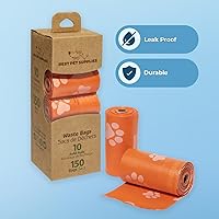 Vista 8 de Best Pet Supplies - Bolsas para limpieza de excremento de perro, rollo de repuesto, uso en exteriores, a prueba de fugas y desgarros, plástico