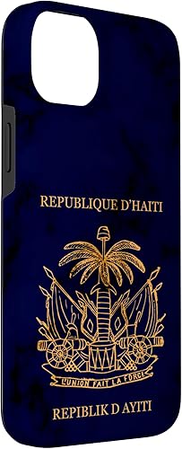 Vista 36 de iPhone 13 Pro Haití, haitiano, pasaporte de Haití, bandera de Haití. Funda