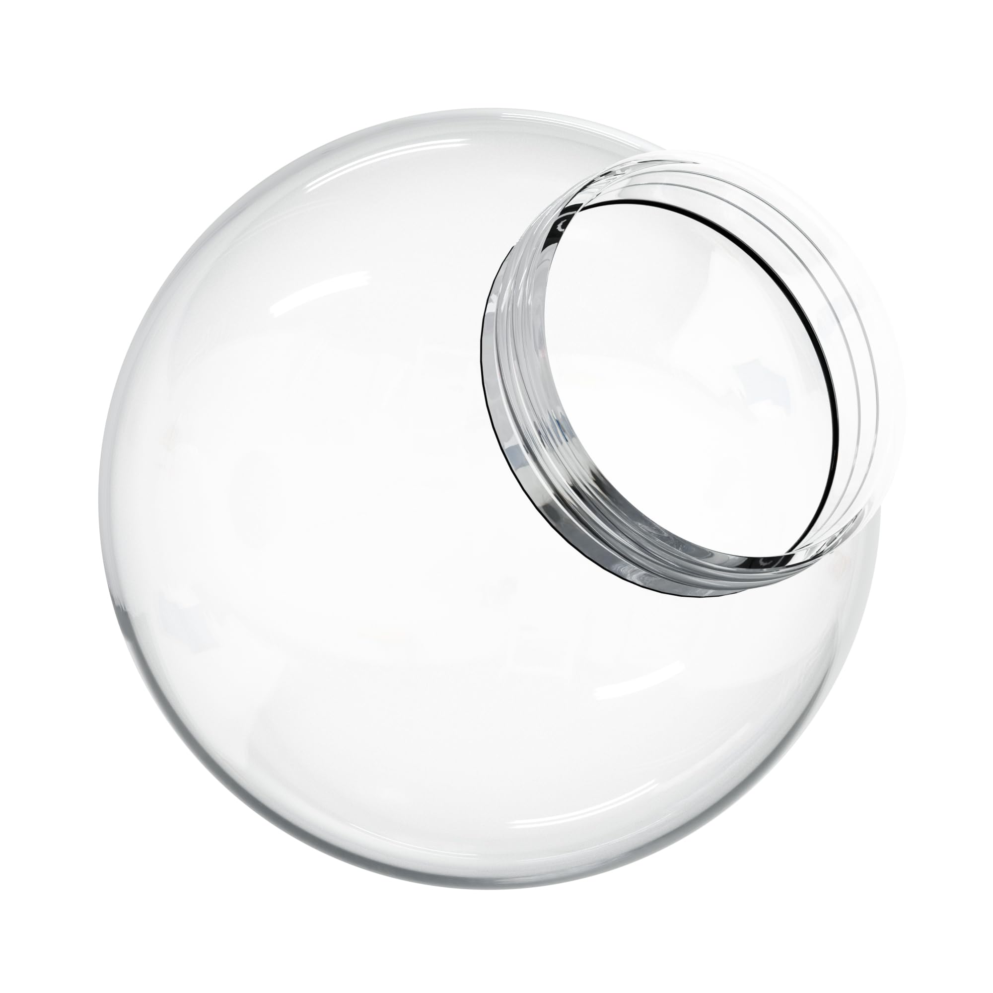 KASTLITE 6" Clear Acrylic Lamp Post Globe with 3.14" Screw Neck