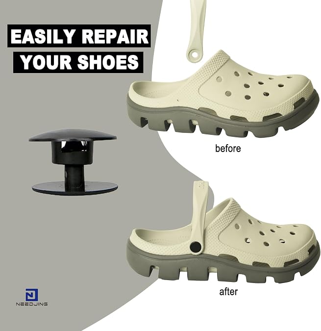 Replacement Rivets for Crocs Shoes Strap Repair for Crocs Rivet Replacements Shoe Backstrap Repair Fastener Button